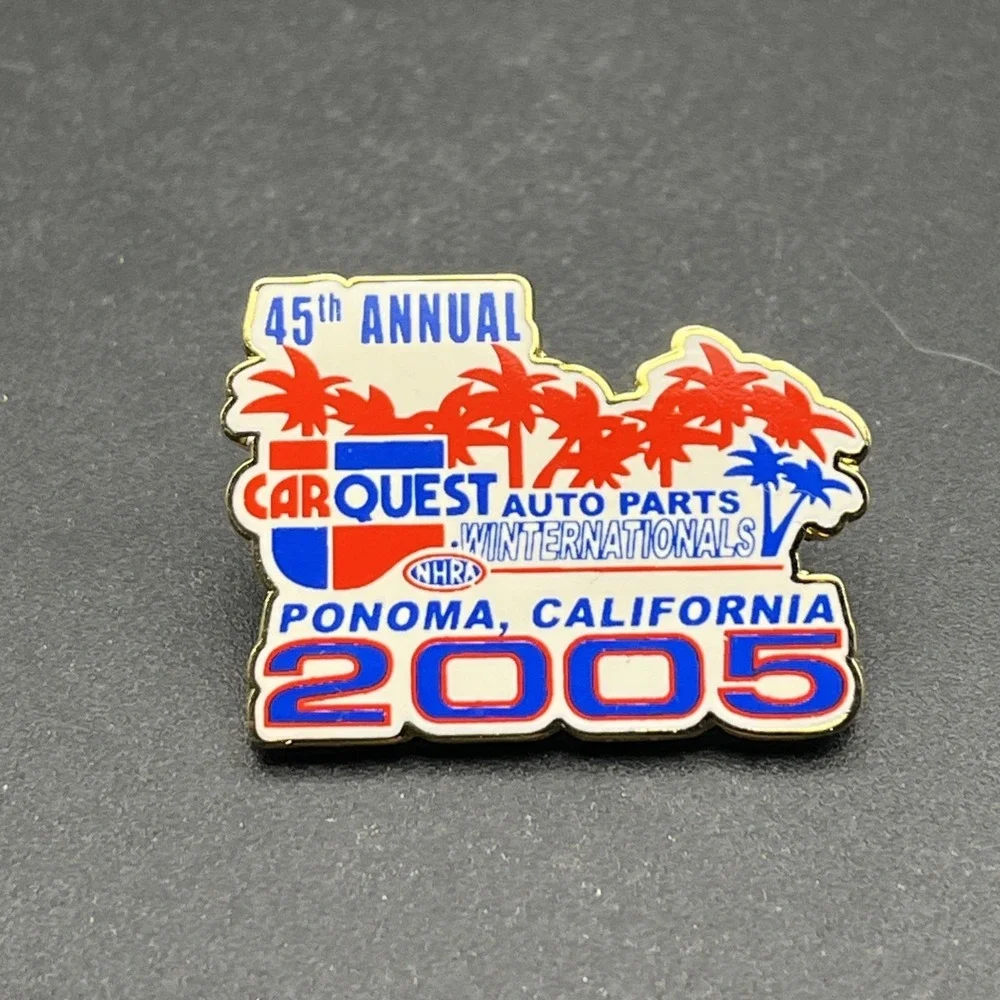 NHRA Racing CarQuest Auto Parts 45th Winternationals Pomona Lapel Hat Pin